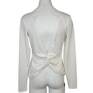 ZYIA Womens Vibe  Twist Back Long Sleeve Top Size M